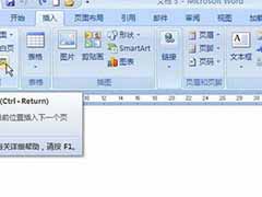 Word2007分页符的使用方法