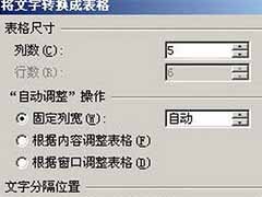 word2007文字转换为表格的方法