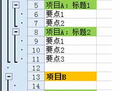 excel制作多级分组显示图表的方法教程