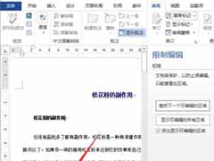 word2013设置限制编辑的教程