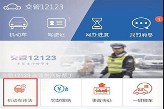 交管12123怎样查询违章 交管12123查询违章方法