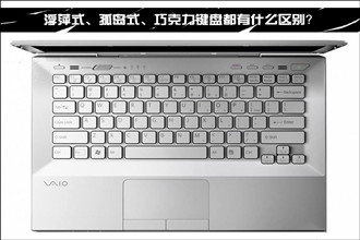 浮萍式、孤岛式、巧克力键盘都有什么区别？