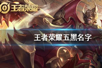 王者荣耀搞笑可怕名字五排大全 王者荣耀好听五黑霸气名字