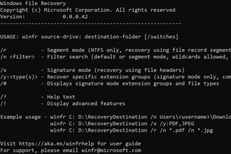Windows File Recovery是Windows查找丢失文件的新工具