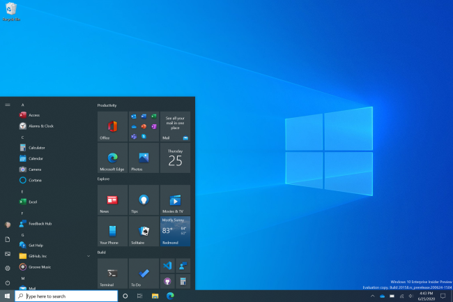 Windows 10的开始菜单可能会对此现代设计进行大修