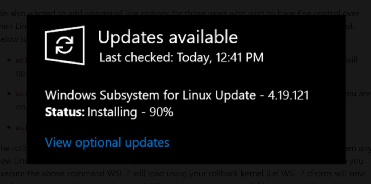 Windows 10的Linux子系统可在新预览版中进行GPU计算并简化安装