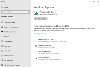 微软的下一个Windows 10 20H2版本将是次要更新