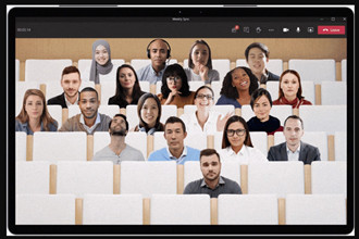 Microsoft Teams在大规模更新中添加了“ Together模式”