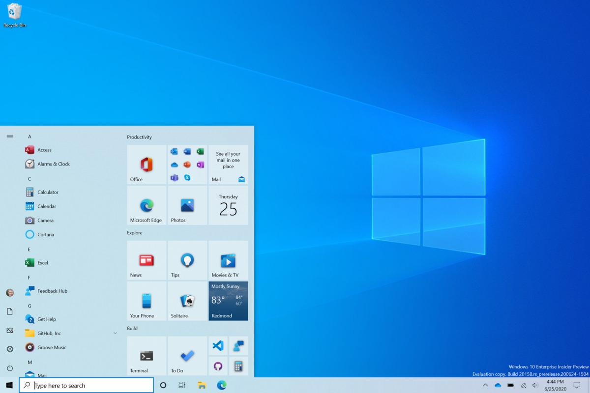 新的Windows测试版本对“开始”“任务栏”和“Alt + Tab”进行了重大更改