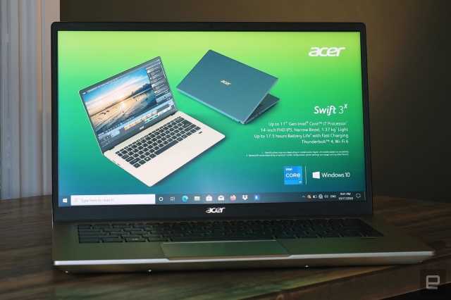 宏cer的Swift 3X是首款采用Intel Xe Max显卡的笔记本电脑