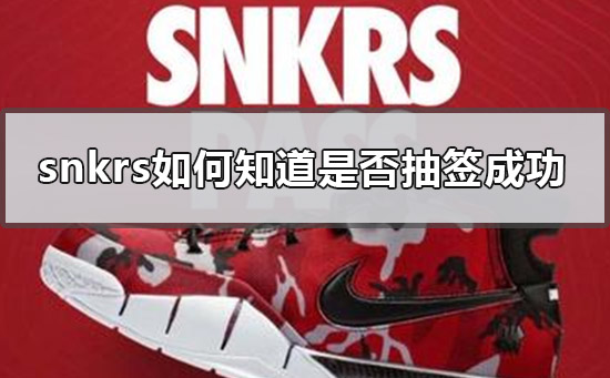 snkrs怎么看中签结果_snkrs中签结果查看方法
