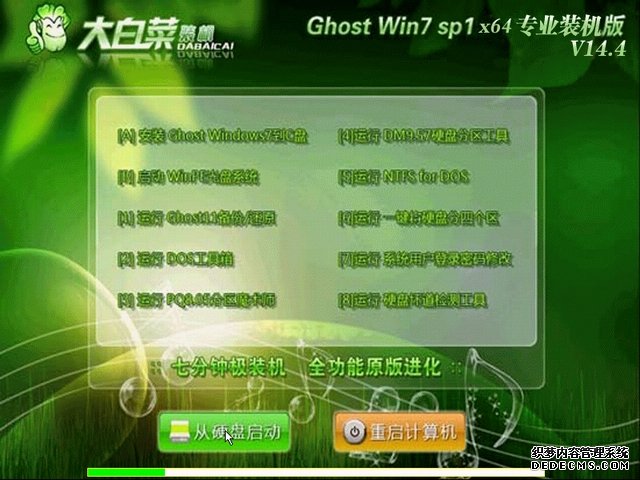 大白菜win7 ghost极速中文旗舰版(64) 2014.04-1