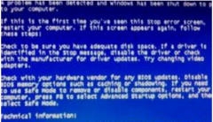 U盘升级Win7系统过程出现蓝屏的原因与解决措施