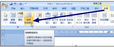 word2007中如何画表格斜线的两种方法_Word2007教程(2)
