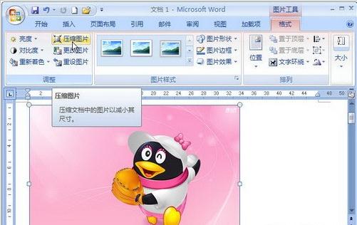 Word2007如何压缩图片尺寸_Word2007教程