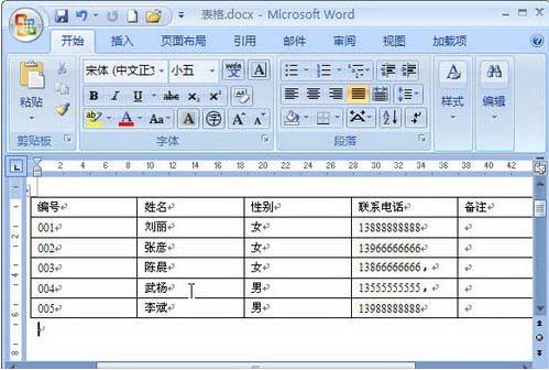 Word2007怎么转换成表格(3)