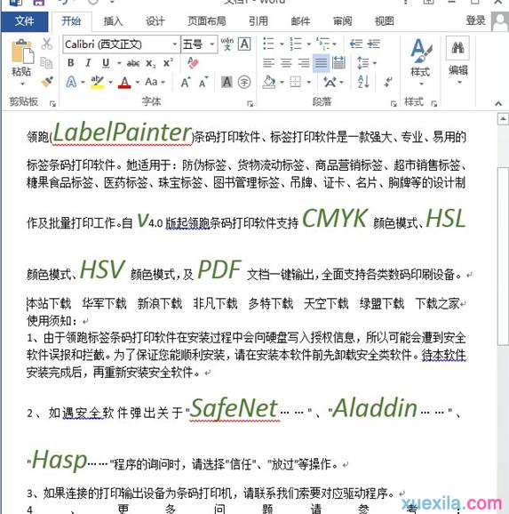 Word怎么将英文突显(6)