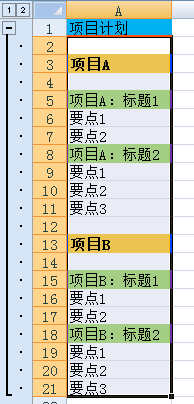 excel制作多级分组显示图表的方法教程(5)