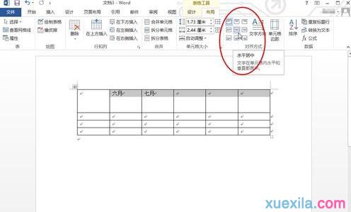 表格文字居中怎么设置(3)
