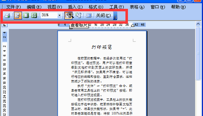 word如何进行打印预览_Word常见问题(2)