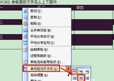 WORD设置表格里的文字上下居中的教程