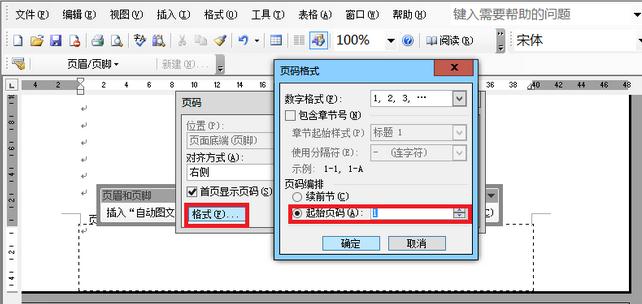 word如何任意设置页码 word页码从任意页开始设置的方法(6)