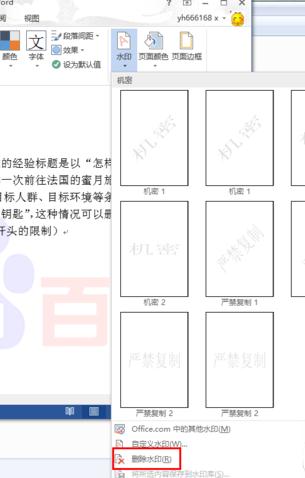 word2013水印怎么去掉(4)