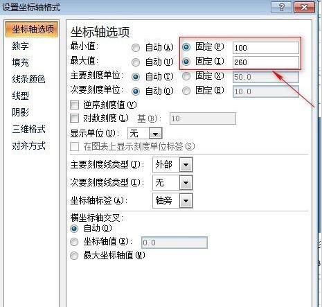 excel怎么自定义坐标轴(2)