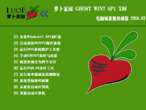 新萝卜家园win732位