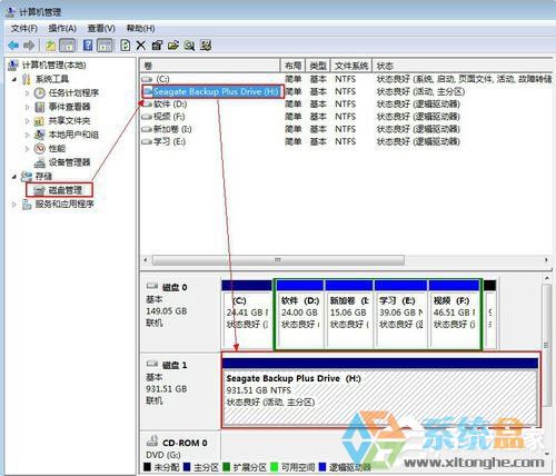 Win7系统移动硬盘分区(2)