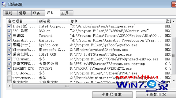 Win7系统开机自动启动桌面小工具的方法(1)