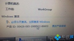 提示windows7必须今天激活windows的解决方法