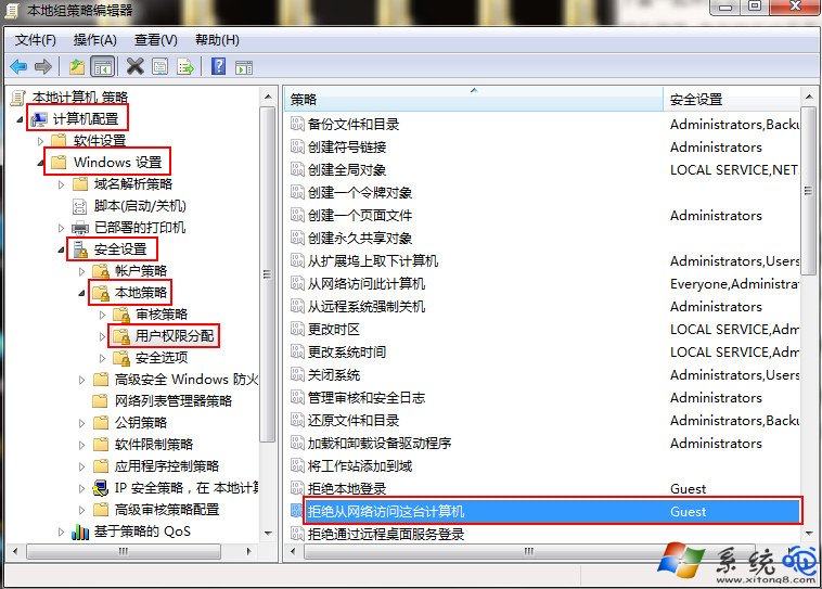 番茄花园Windows7打开局域网提示无权访问网络资源的解决方法。(1)