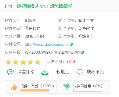 f11一键还原精灵