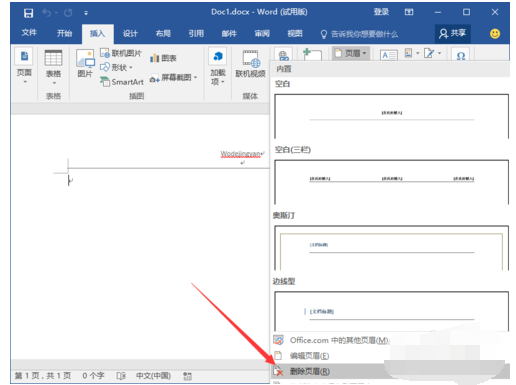 word如何去掉页眉页脚(3)