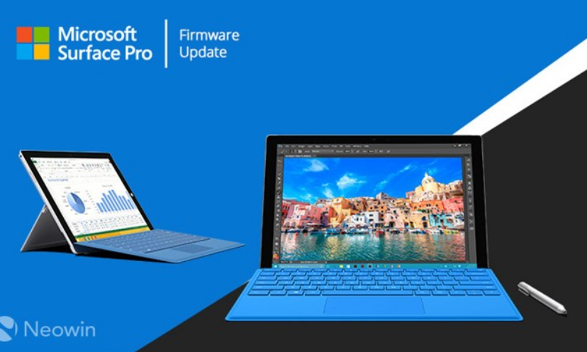 微软向Surface Pro 3/4推送了新的固件更新：改善续航及安全