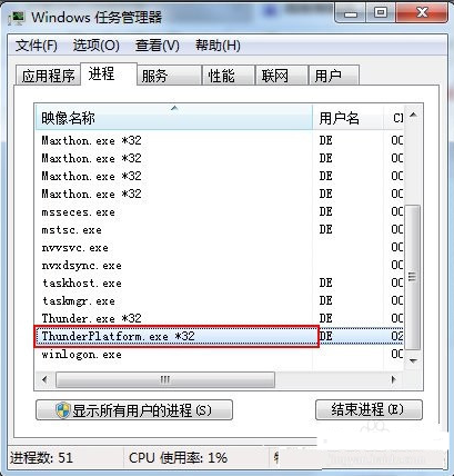迅雷进程开机启动
