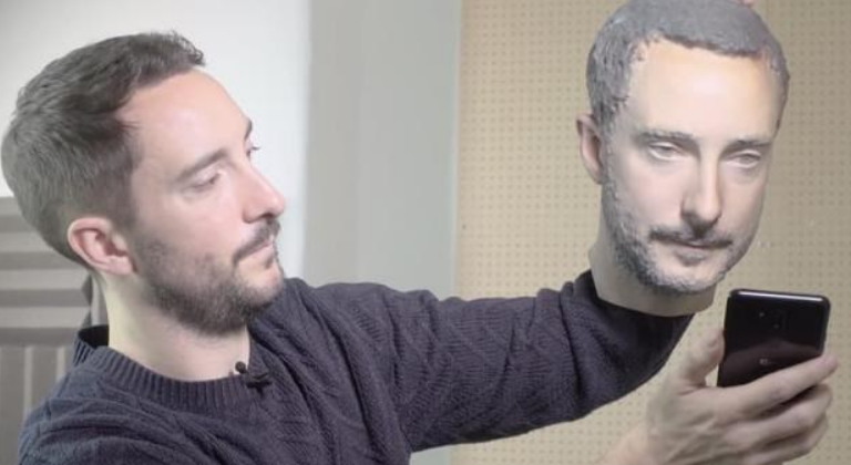 3D打印人头测试能骗过安卓机面部识别