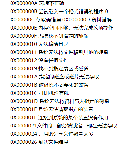 电脑蓝屏代码大全,教你常见的电脑蓝屏代码大全(1)