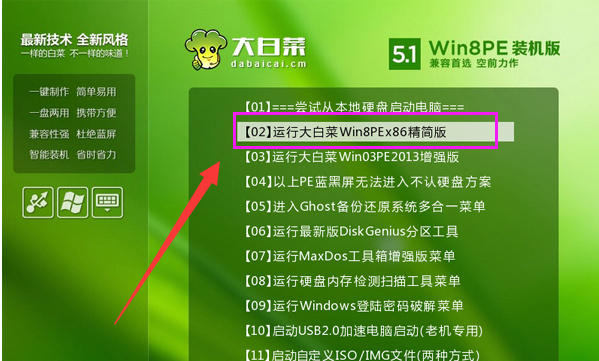 如何安装系统,详解使用大白菜给电脑做系统的操作方法(2)