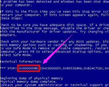 win7电脑蓝屏代码0x0000008e怎么办(10)