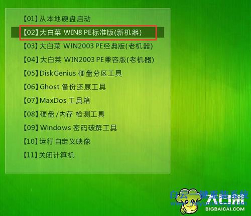 大白菜系统下载安装win7教程(1)