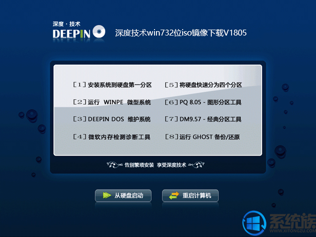 深度技术windows7系统32位iso镜像下载
