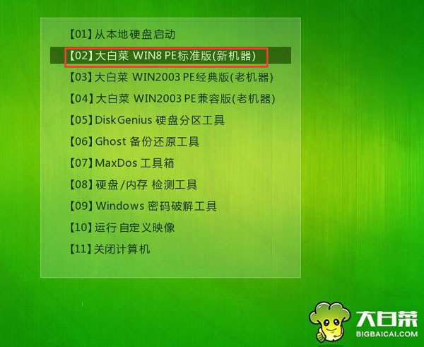 大白菜装机原版win7系统教程方法