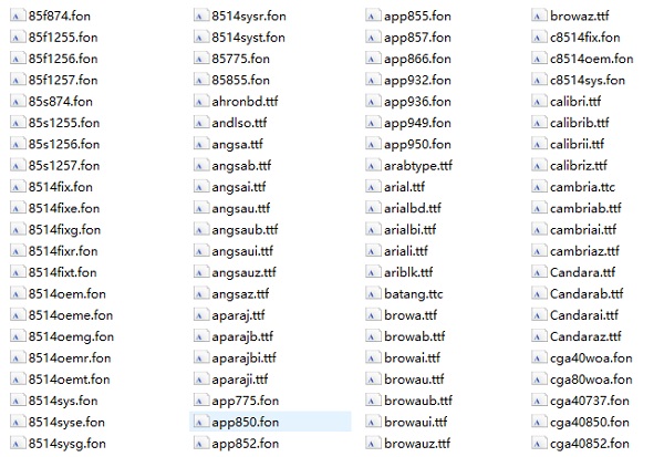 windows7系统字体下载完整版(1)