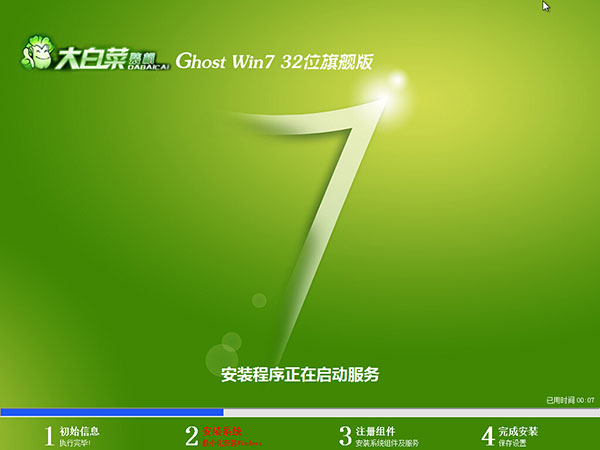大白菜win7完美旗舰版32位系统下载(1)