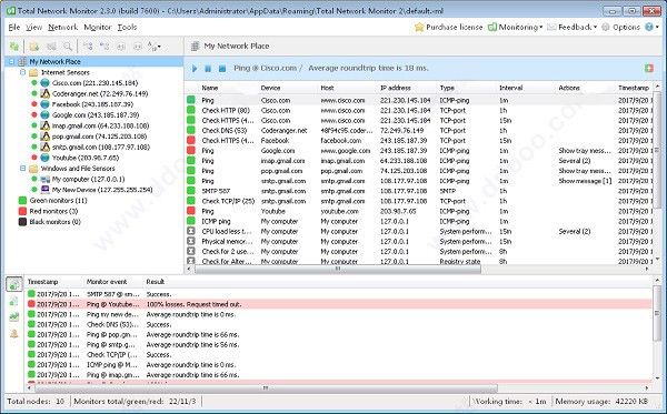 Total Network Monitor(网络监控软件) v2.3.0免费版