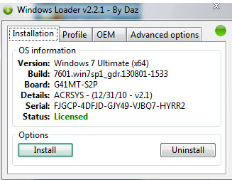 教你win7系统LOADER激活工具使用教程