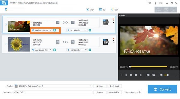 AnyMP4 Video Converter Ultimate怎么使用(2)