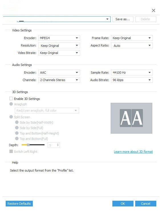 AnyMP4 Video Converter Ultimate怎么使用(4)